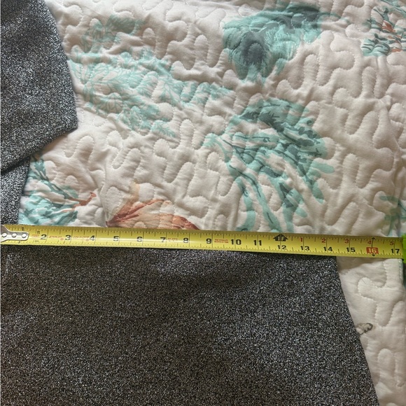 Adrienne Vittadini Petites Matching Metallic Knit Hoodie + Skirt Set - Picture 10 of 14